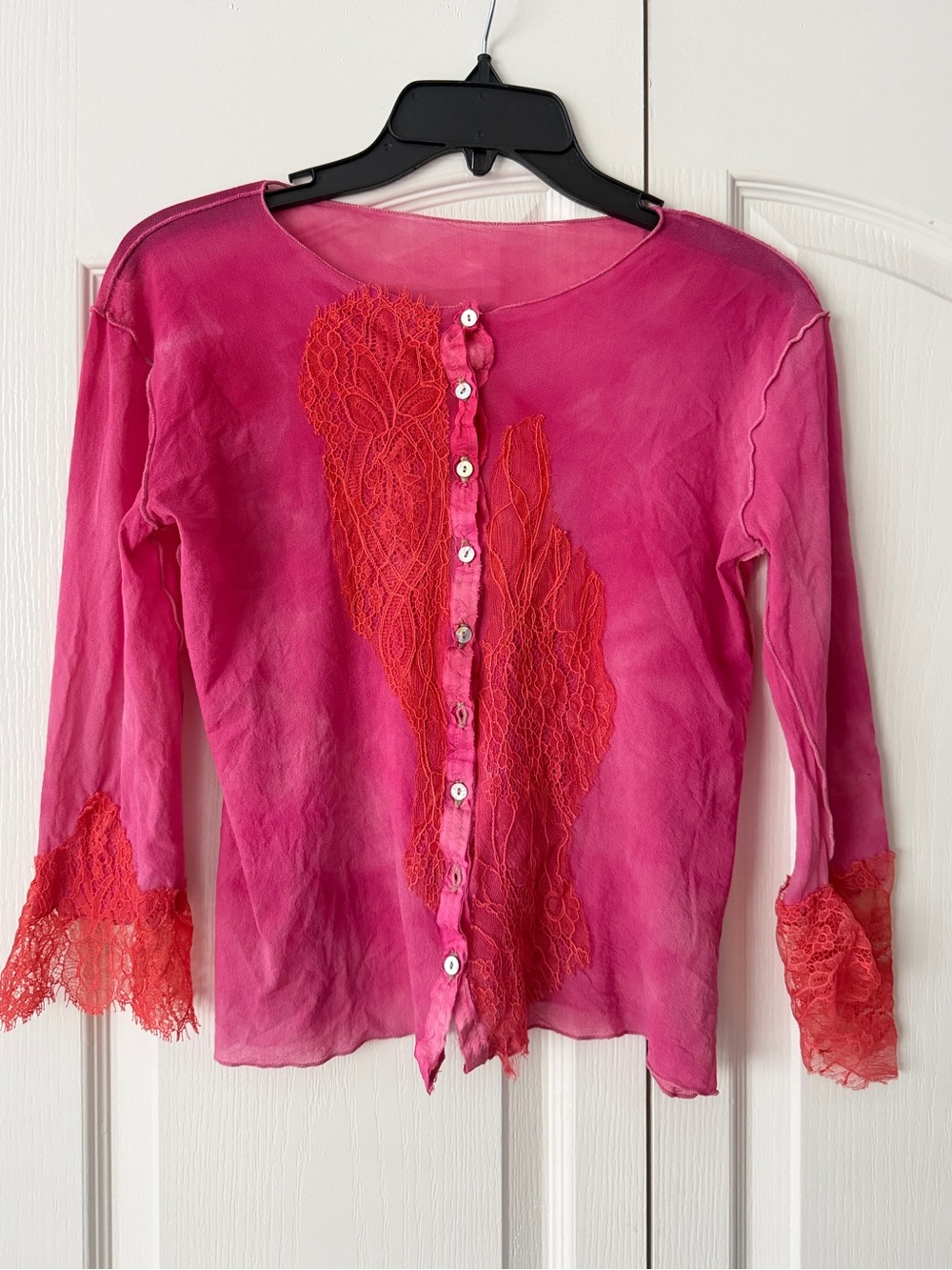 Boho top button down size 2